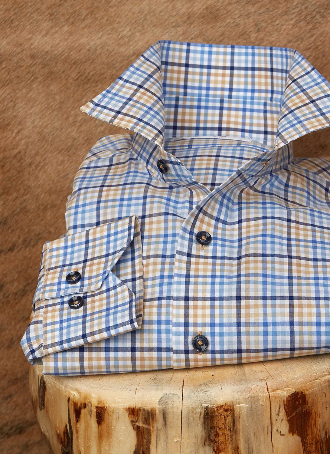Alexander in Blue & Yellow Plaid Shirt