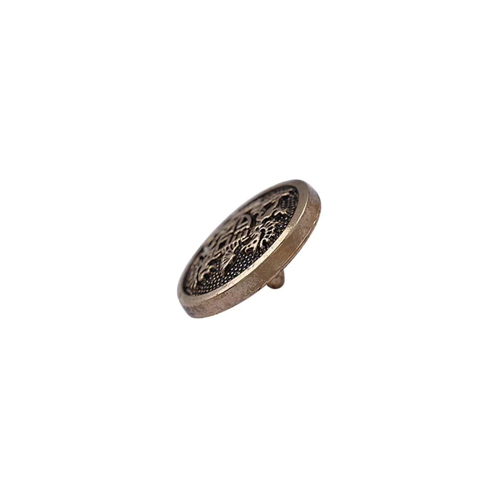 Antique Finish Royal Emblem Metal Buttons for Coat/Suit/Sherwani