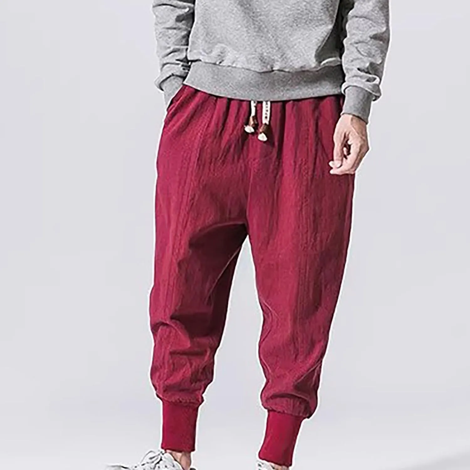 Big and Tall Cargo Pants for Men Sweatpants for Men Fit Combat Cargo Pants Elastic Waist Hiking Bottoms Jogging Pants