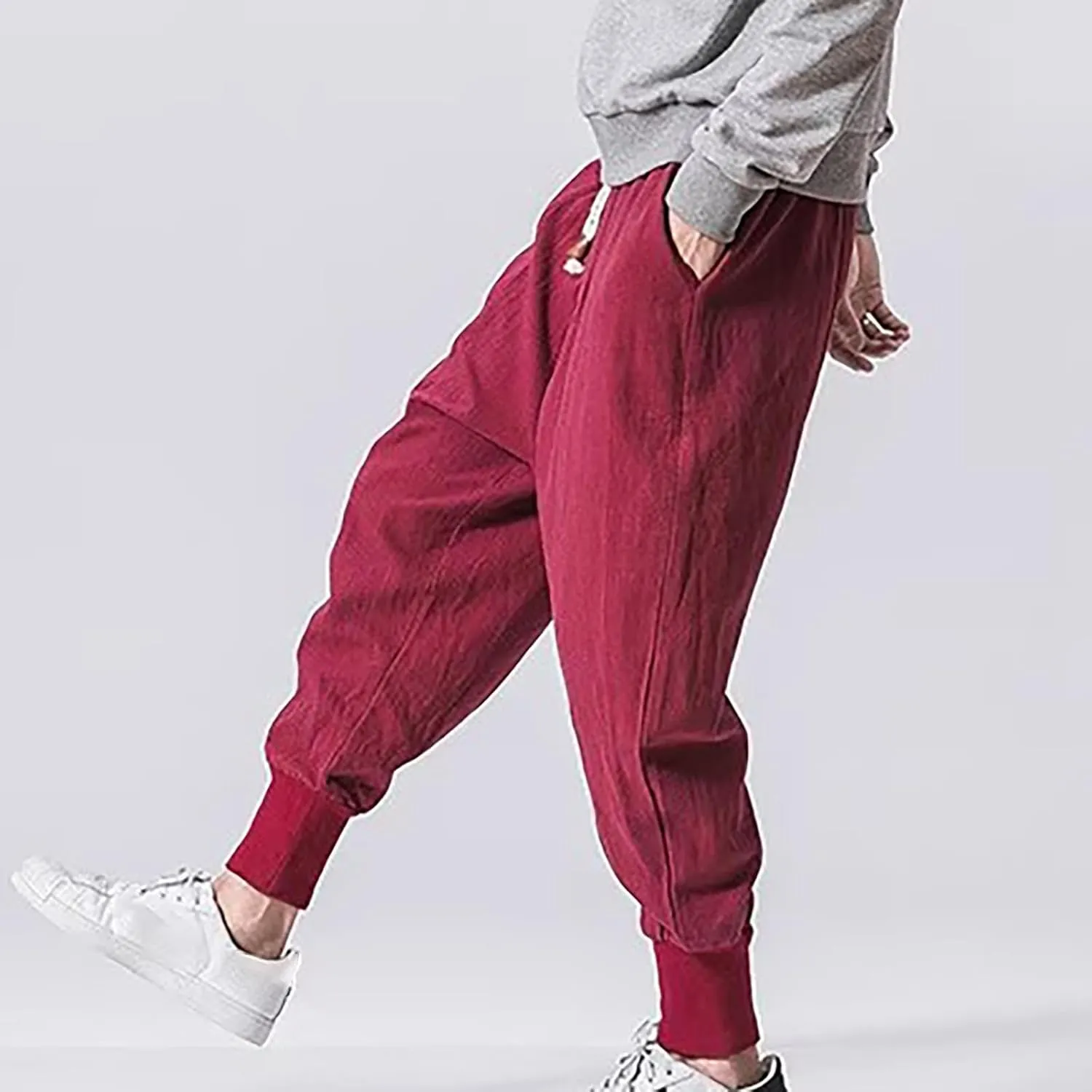 Big and Tall Cargo Pants for Men Sweatpants for Men Fit Combat Cargo Pants Elastic Waist Hiking Bottoms Jogging Pants
