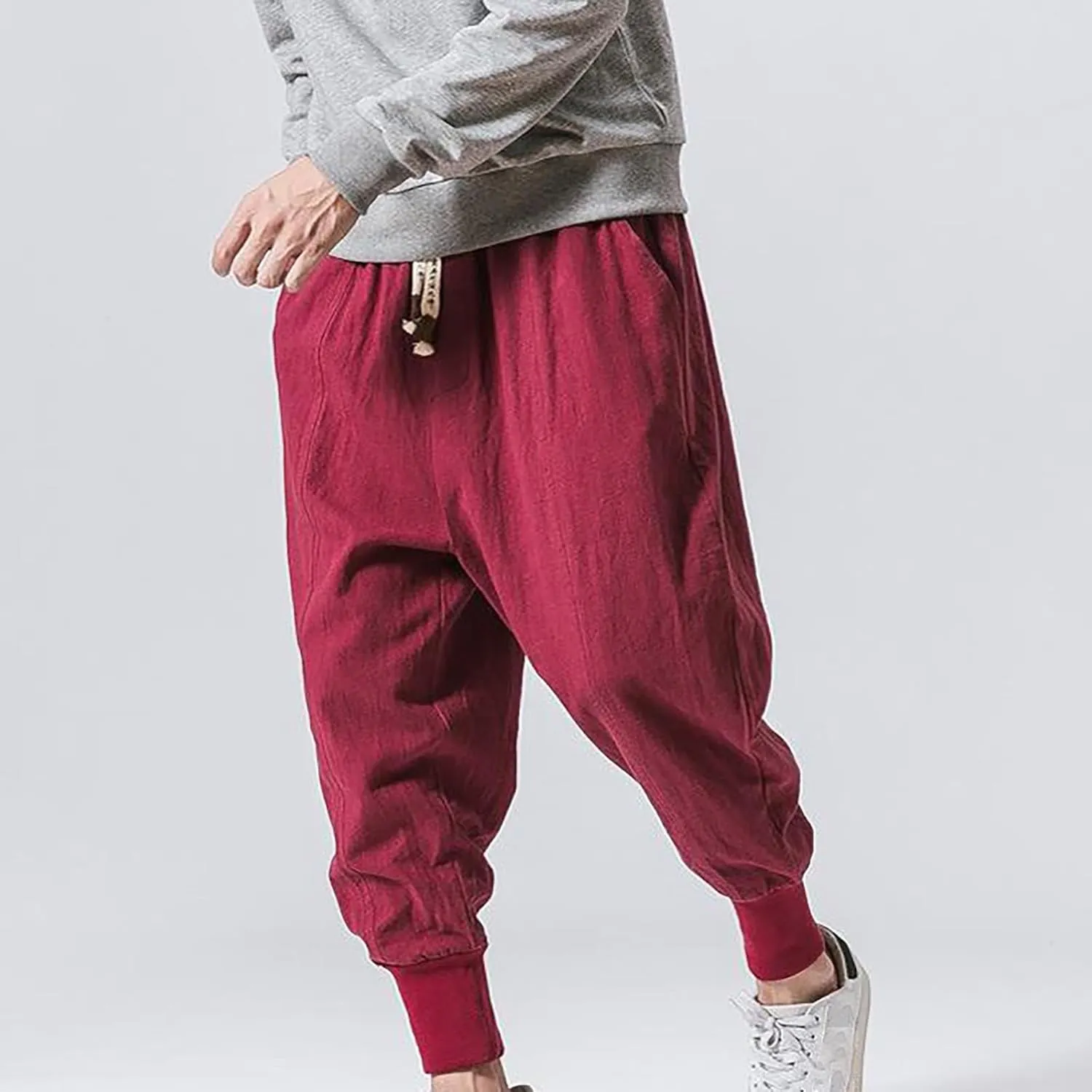 Big and Tall Cargo Pants for Men Sweatpants for Men Fit Combat Cargo Pants Elastic Waist Hiking Bottoms Jogging Pants