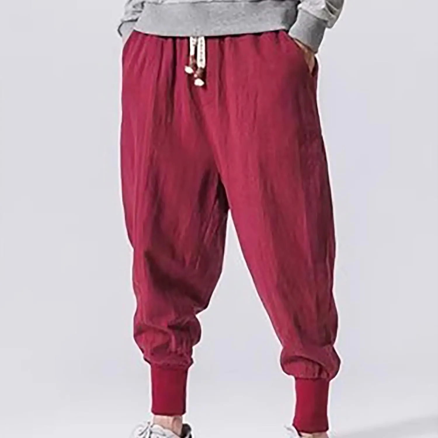 Big and Tall Cargo Pants for Men Sweatpants for Men Fit Combat Cargo Pants Elastic Waist Hiking Bottoms Jogging Pants