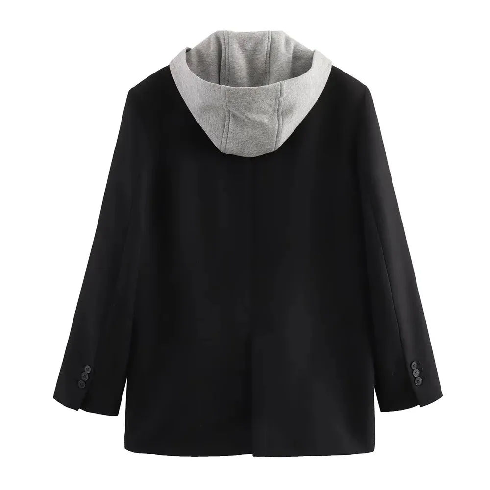 Blazer with Hooded Layer