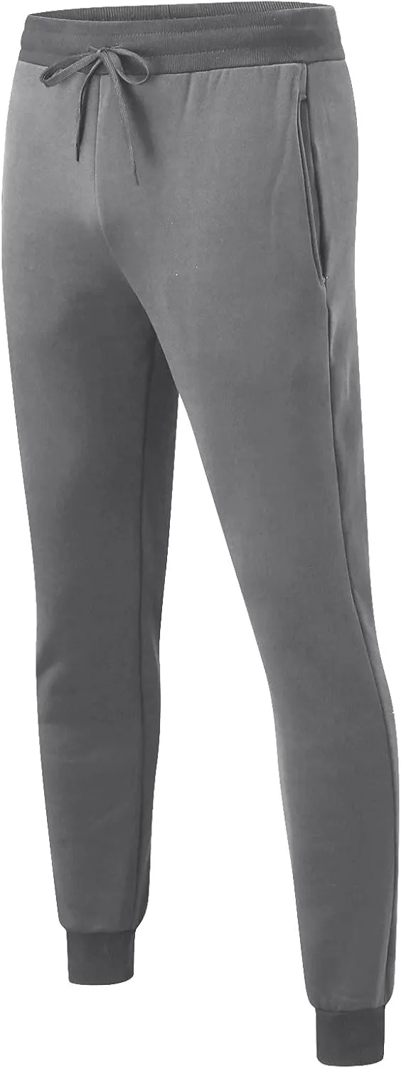 Cargo Pants for Men Big and Tall, Athletic Casual Open Bottom Cargo Sweatpants with Pockets Men's Cotton Sweatpants