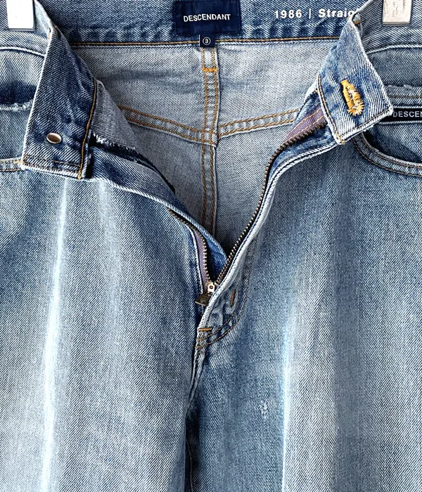 DESCENDANT/1986 STRAIGHT JEANS (INDIGO)