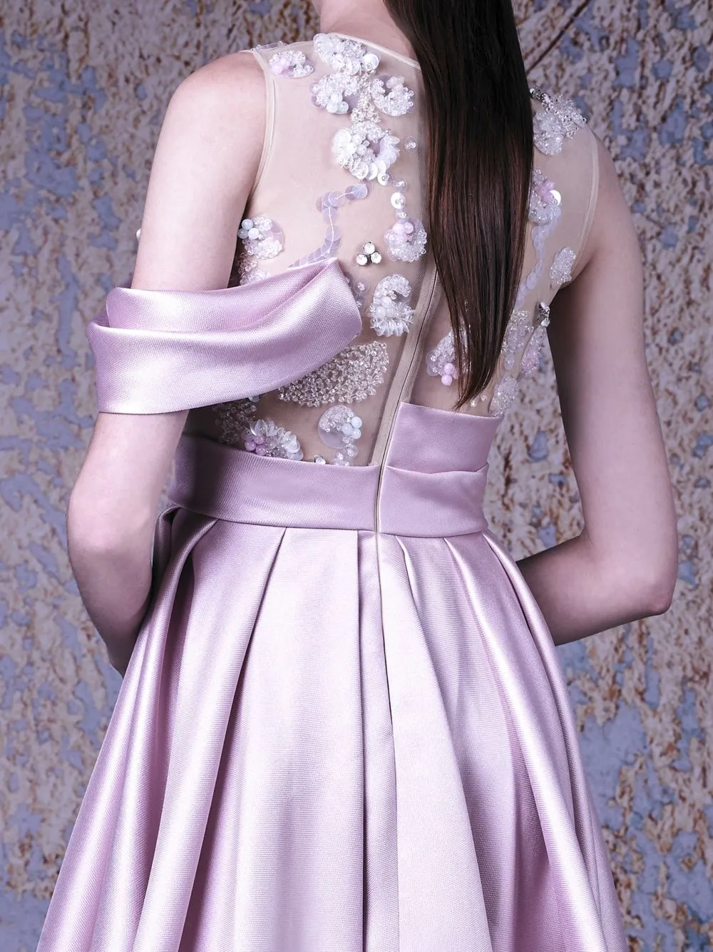 EMBELLISHED A-LINE DRESS