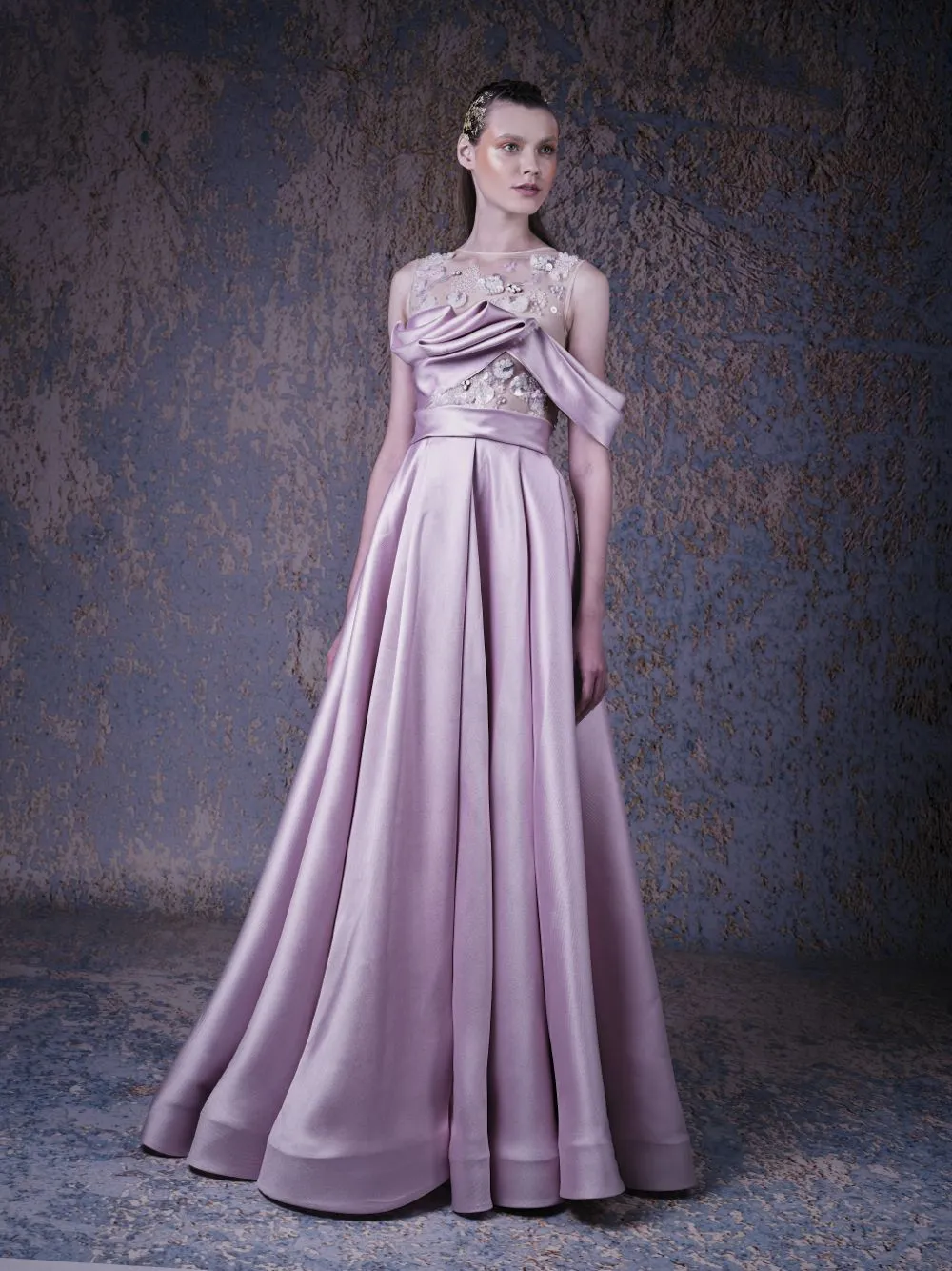EMBELLISHED A-LINE DRESS