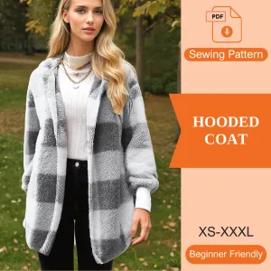 Hooded Coat PDF Sewing Pattern