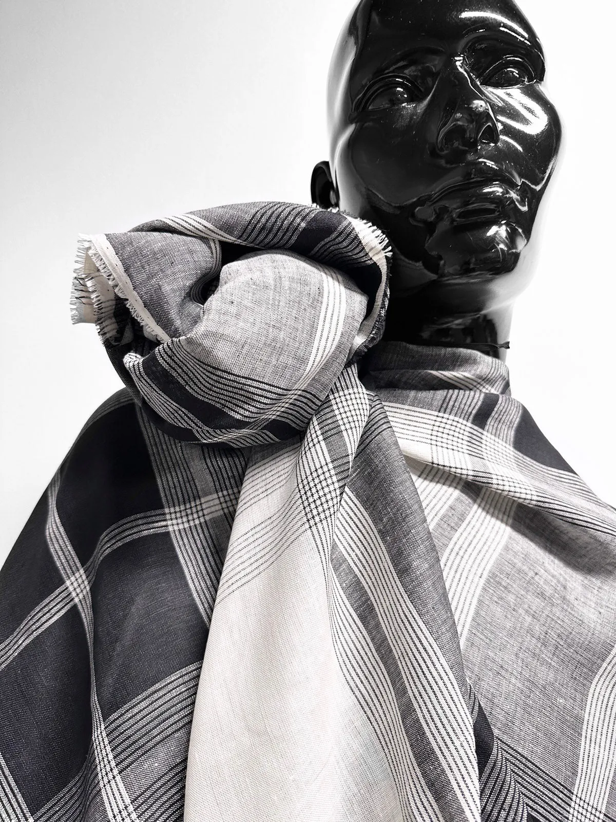 Italian Linen Plaid Shirting