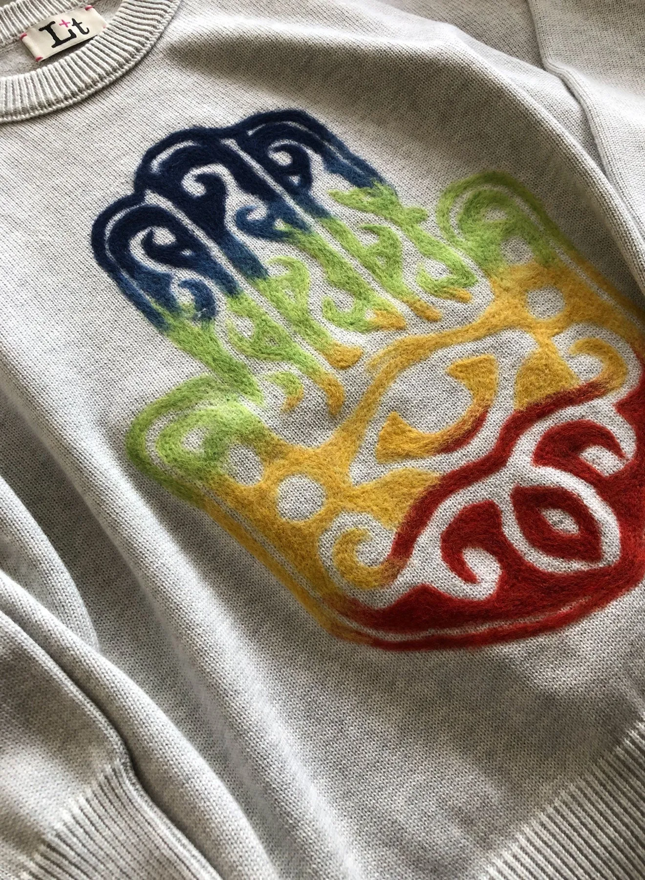 Karma Sweatshirt - Pumice Hand