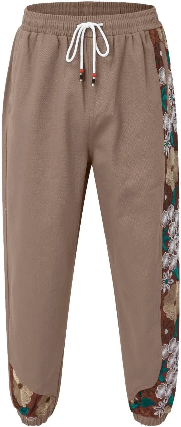 Mens Sweatpants Joggers Pants Man Casual Work Trousers with Pockets Slim Fit Combat Cargo Pants Elastic Waist Hiking