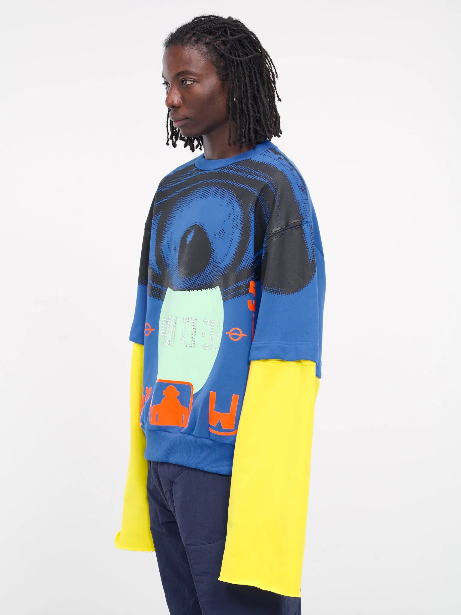 Peace Super Oversized Sweater (8030-PEACE-CC37-BLUE)