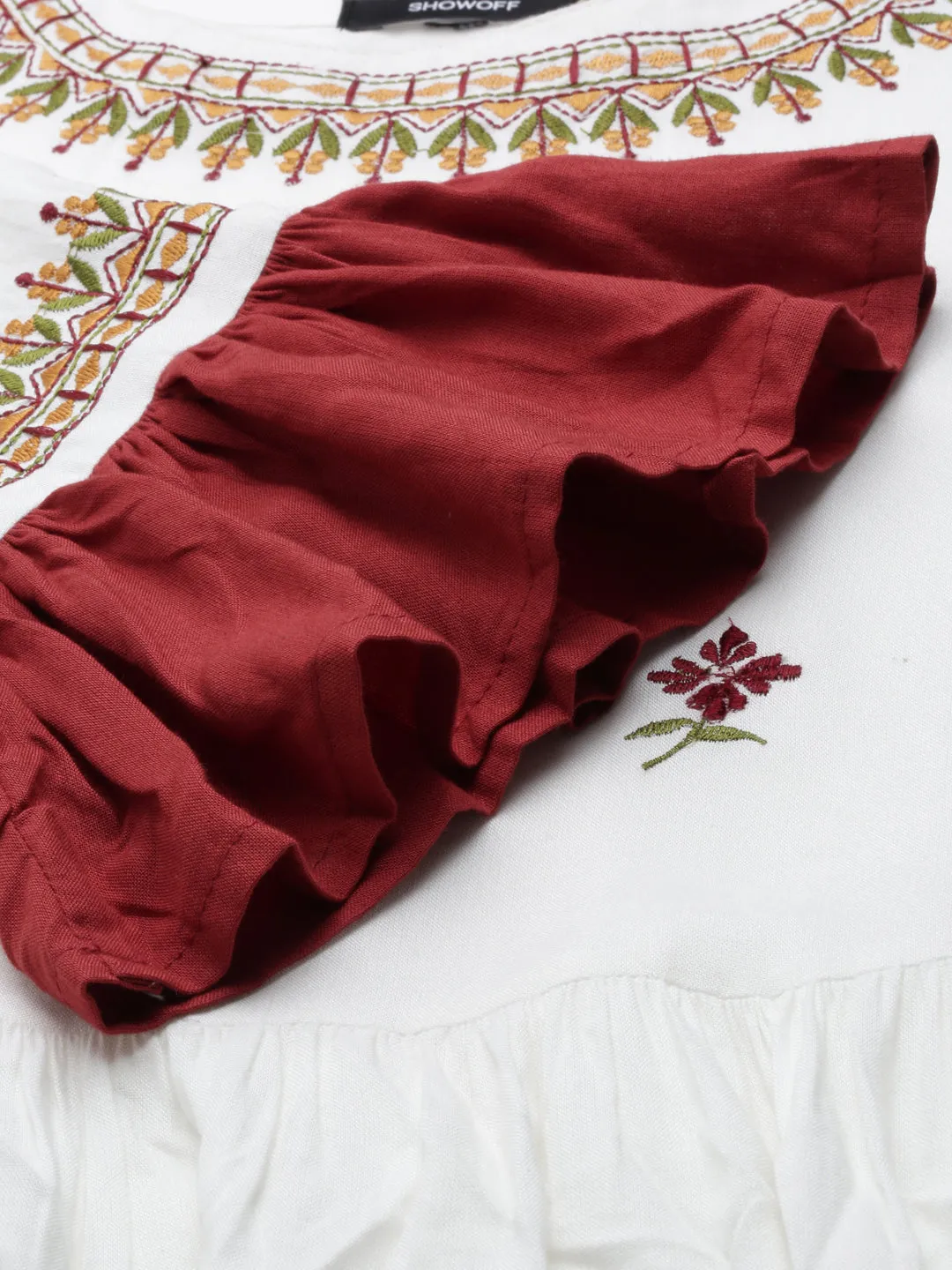 Women Multicolour Solid Anarkali Kurta