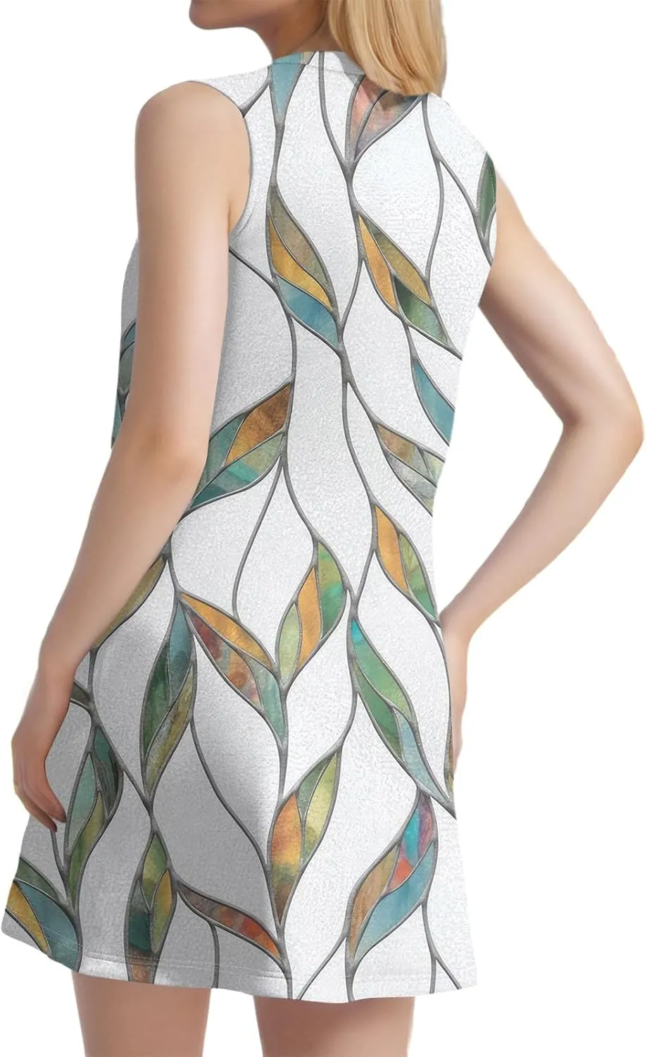 Women's Loose Sleeveless Dress Bohemian 2025 Floral Print Elegant A-Line Casual Beach Sundress Evening Wear Dresses