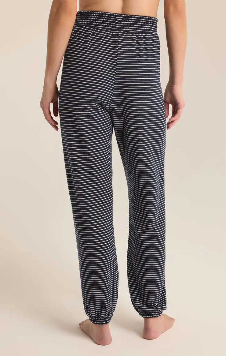 Z-Supply Lounge Stripe Jogger - ECLIPSE